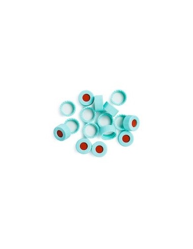 Tapón rosca azul septa PTFE silicona