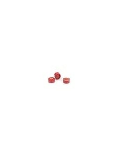 Red crimp cap 11mmPTFE rub septa 100 PK