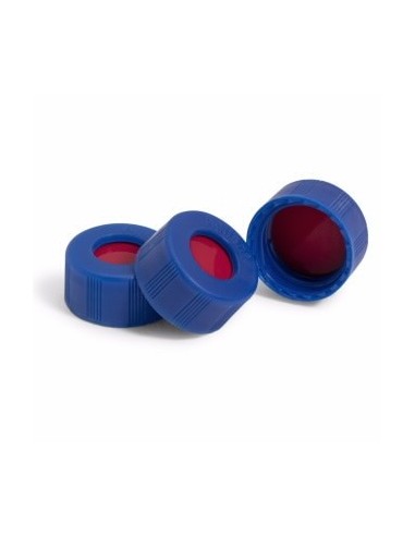 Tapones rosca color azul 100 paq