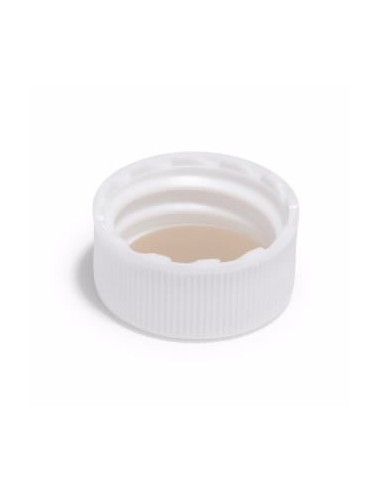 20400 White Closed Top Cap PTFE Si