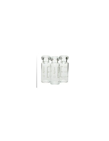 Clear silanized crimp vial 2ml 100PK